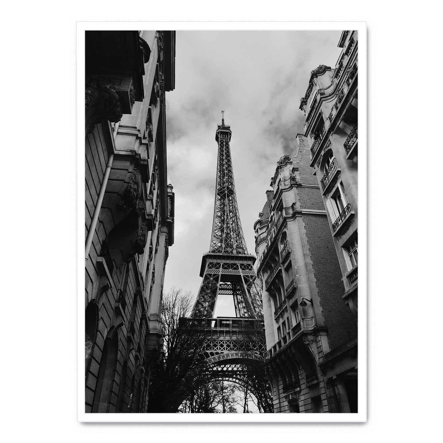 Eiffel Tower Poster | Paris Landmark Art Print | Wall Decor for Home & Garden | Iconic French Architecture