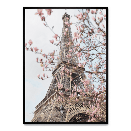 Poster | Eiffel Tower with Flowers | Artistic Home Decor Wall Art