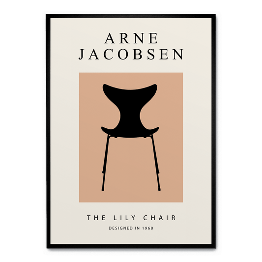 The Lily Chair | Botanical Art | Vintage Style | High-Quality Print | Elegant Floral Poster for Home & Garden Decor