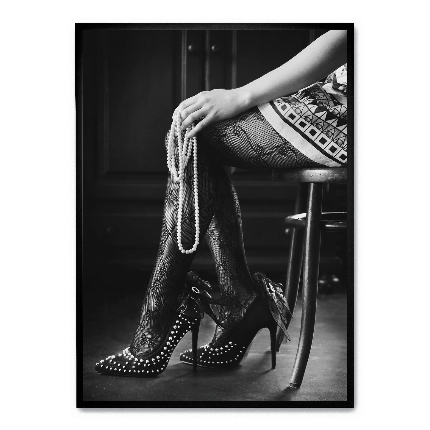 Elegant Woman in High Heels | Fashion Art Print Poster | Chic Wall Decor | Modern Home Design