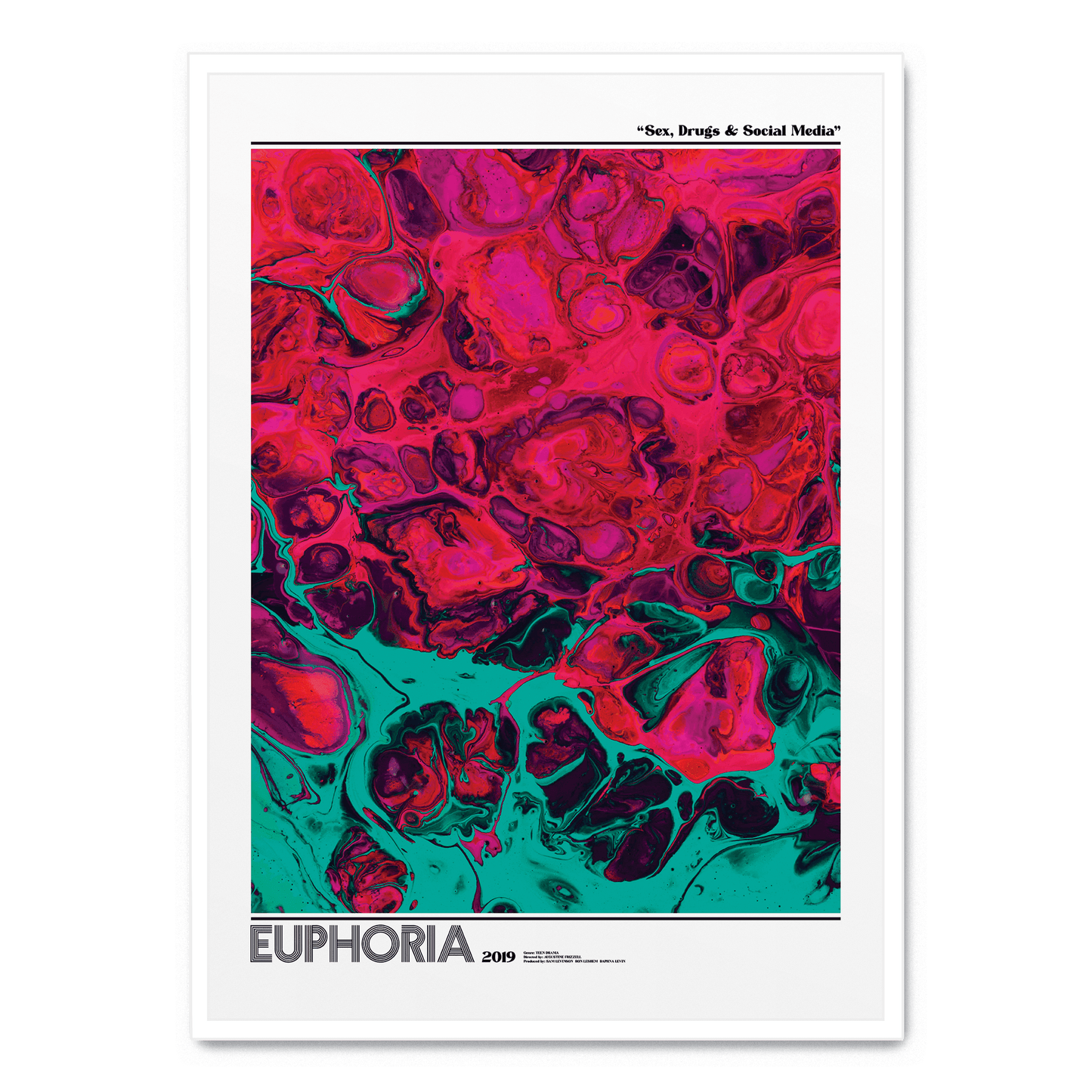 Euphoria TV Series Poster | Iconic Visual Artwork | 2019 Edition | Home & Garden Decor