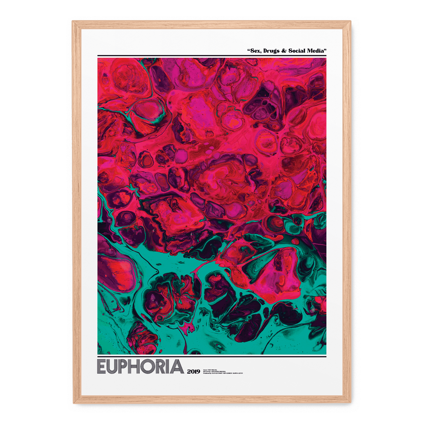 Euphoria TV Series Poster | Iconic Visual Artwork | 2019 Edition | Home & Garden Decor