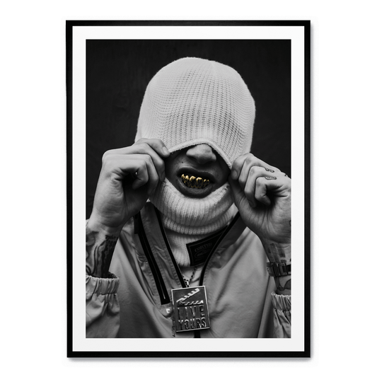 Central Cee Art Poster | Teeth Design | Music Fan Art | Home Wall Decor | Artistic Print