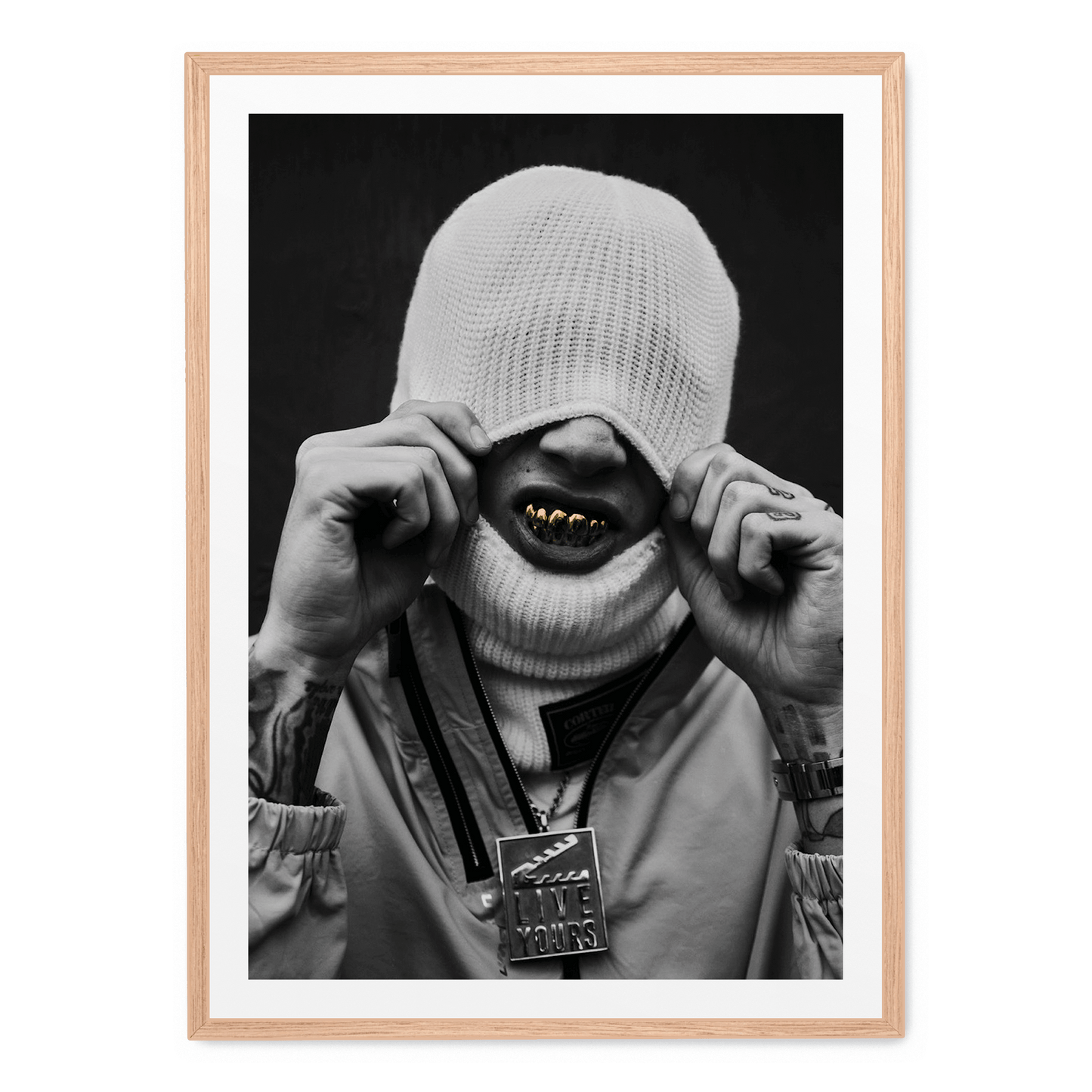 Central Cee Art Poster | Teeth Design | Music Fan Art | Home Wall Decor | Artistic Print