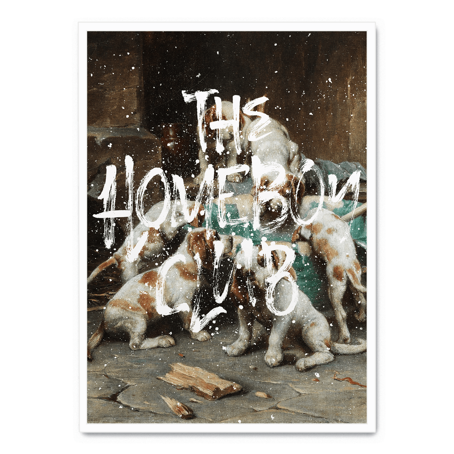 The Homeboy Club | Modern Wall Art | Poster | Rustic Design | Home & Garden Decor | Visual Artwork | Unframed Print