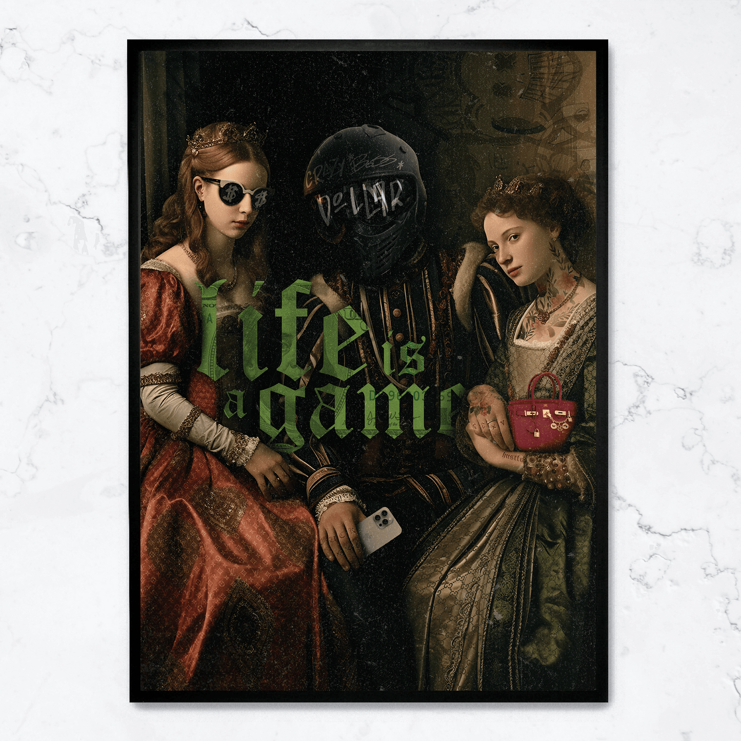 Life Is A Game | Motivational Quote Poster | Wall Art Decor | Inspirational Home & Office Decoration | Premium Quality Print