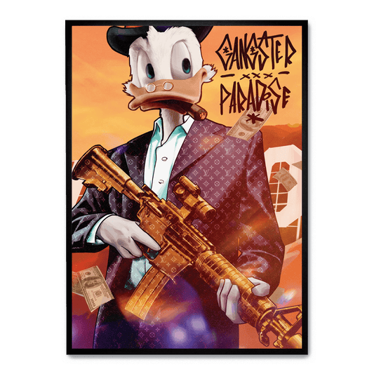 Gangster Paradise Poster | Urban Art | Street Scene | Large 24x36 Wall Decor | Home & Office | Vibrant Print
