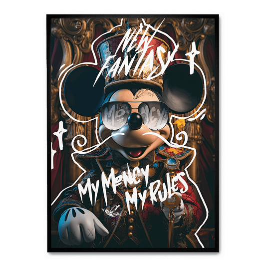 My Money My Rules Art | Motivational Poster | Home Wall Decor | Inspirational Quote | Modern Visual Artwork | Stylish Print | Office | Bedroom Wall Art
