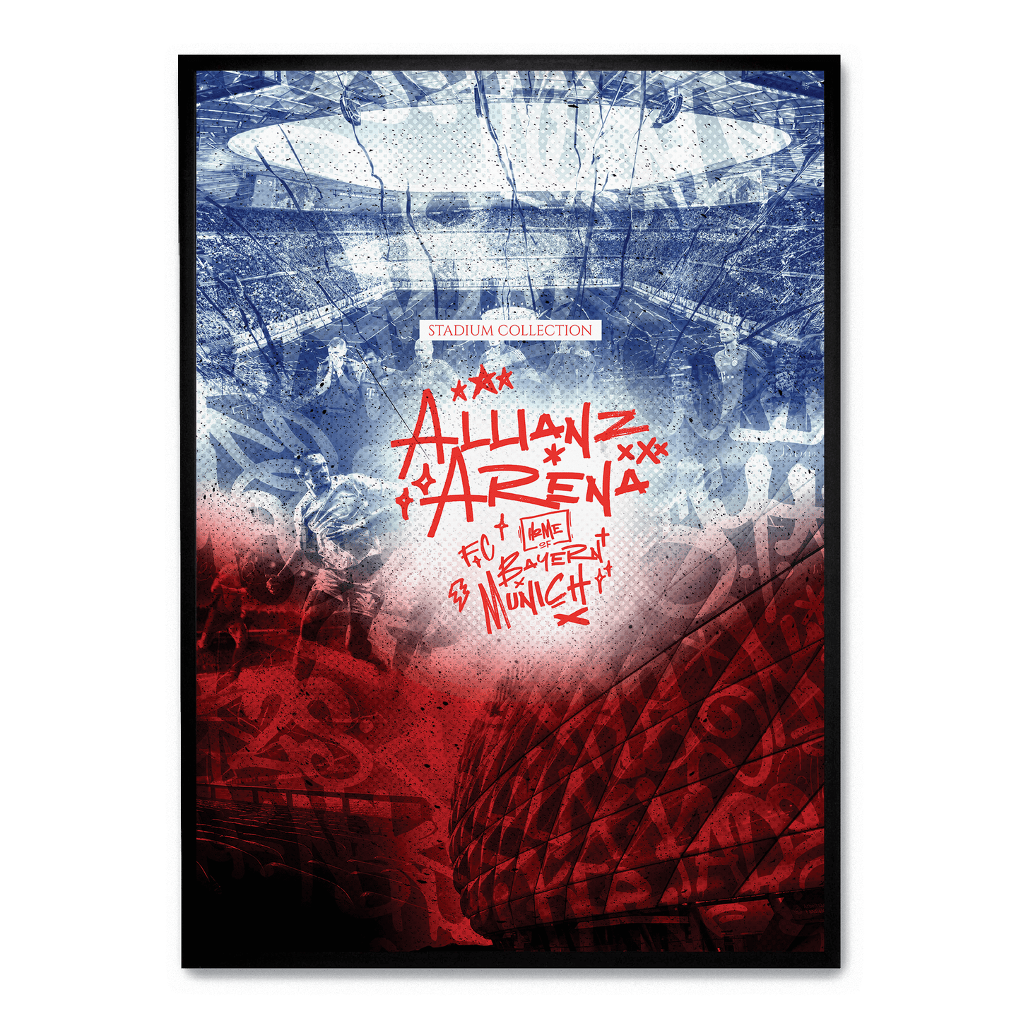 Allianz Arena Poster | Stunning Wall Decor | High-Quality Artwork | Perfect for Home & Office | Football Stadium Design