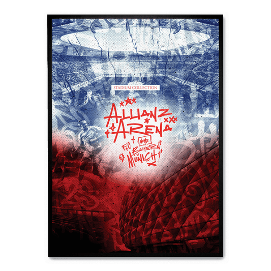 Allianz Arena Poster | Stunning Wall Decor | High-Quality Artwork | Perfect for Home & Office | Football Stadium Design