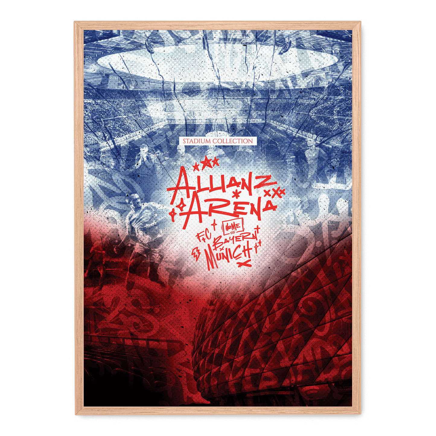 Allianz Arena Poster | Stunning Wall Decor | High-Quality Artwork | Perfect for Home & Office | Football Stadium Design