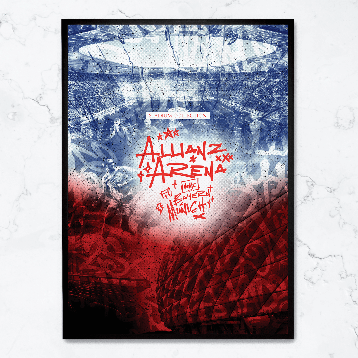 Allianz Arena Poster | Stunning Wall Decor | High-Quality Artwork | Perfect for Home & Office | Football Stadium Design