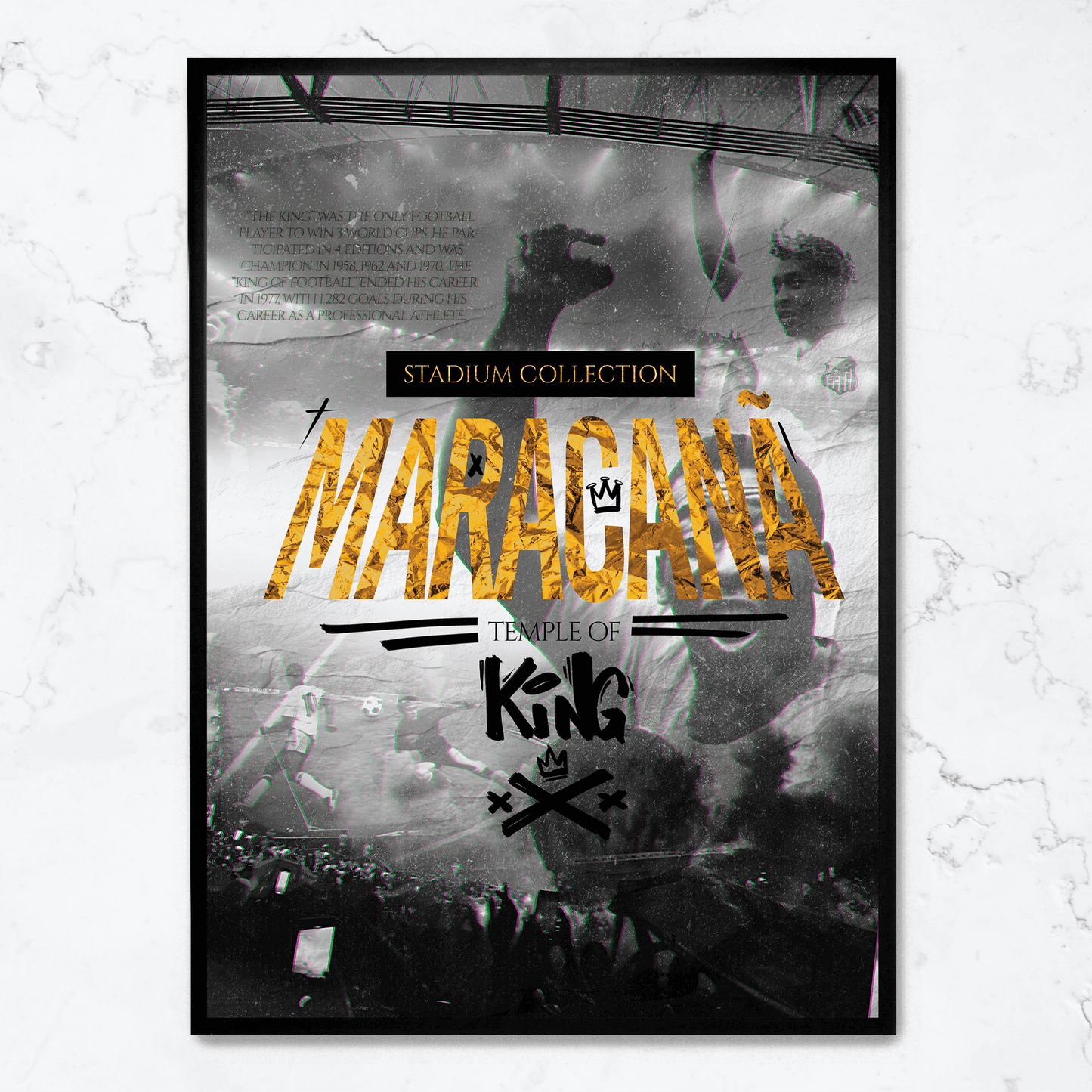 Maracan | Soccer Stadium Illustration | Iconic Match Venue Art | Wall Decor Poster for Home & Office | Fine Art Print