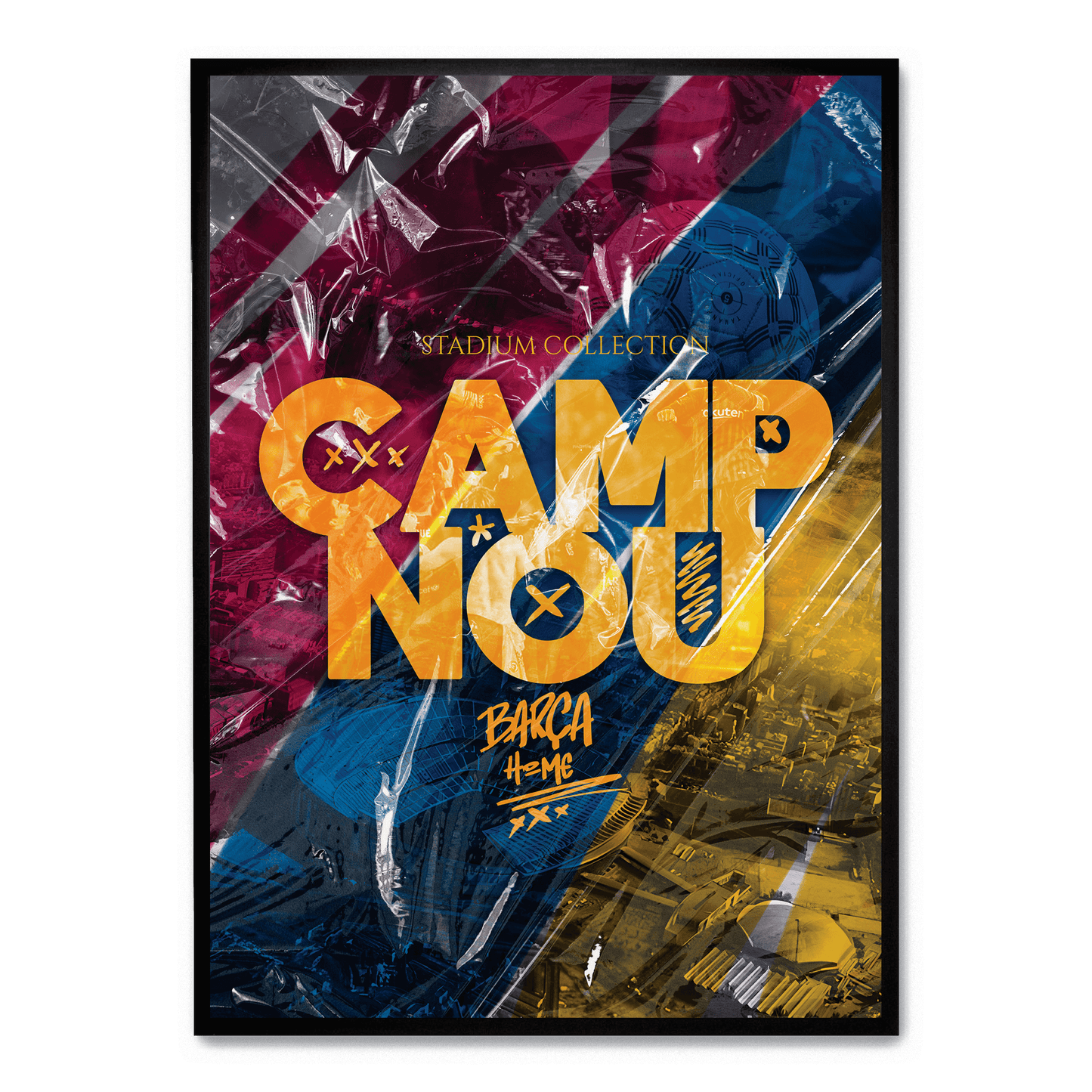 Camp Nou Stadium | Barcelona Football Club | Artistic Wall Poster | Sports Decor | Home & Garden Decor | Visual Artwork