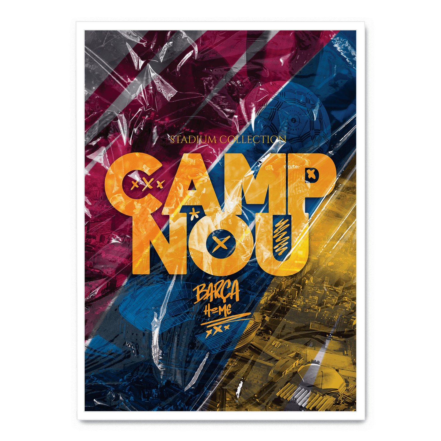 Camp Nou Stadium | Barcelona Football Club | Artistic Wall Poster | Sports Decor | Home & Garden Decor | Visual Artwork