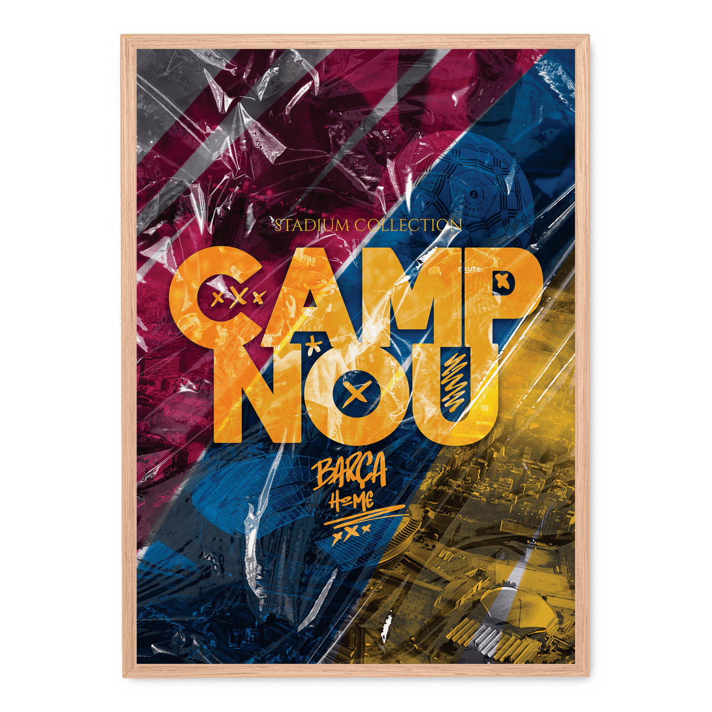 Camp Nou Stadium | Barcelona Football Club | Artistic Wall Poster | Sports Decor | Home & Garden Decor | Visual Artwork