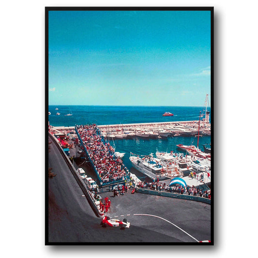 Monaco Grand Prix Poster | Vintage F1 Racing Art | Streets of Monaco | Classic Formula 1 Decor