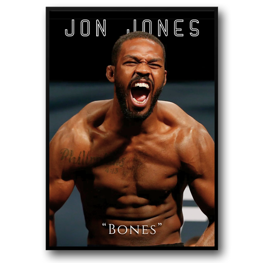 Jon Jones UFC Poster  'Bones' MMA Champion Wall Art