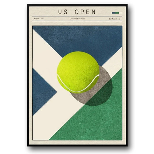 Tennis poster | Open Tournaments | Abstract Pop Art | US Open Vintage