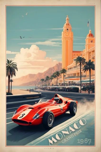 Vintage Motorsport Poster Vintage Racing Posters Collection Wall Art Canvas Painting Retro Bar Home Room Decoration Mural Gifts