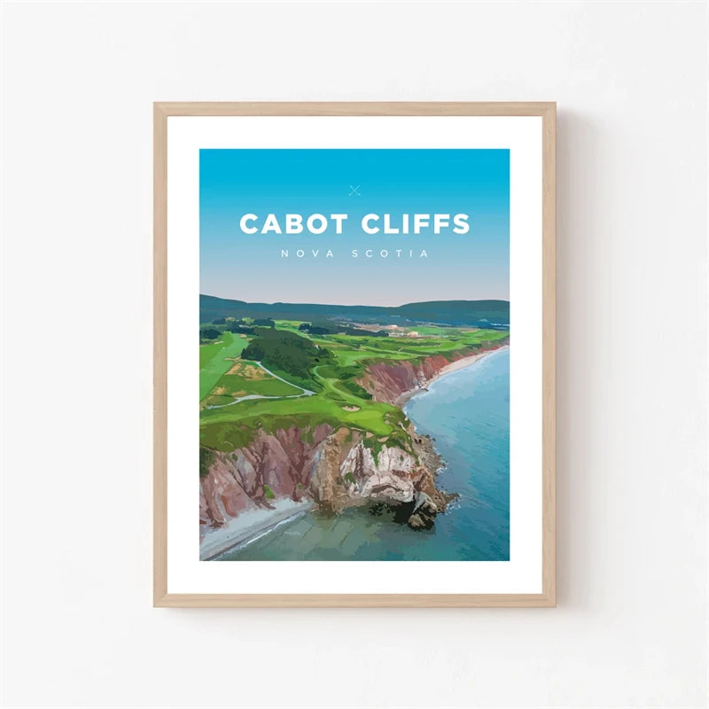 Cabot Cliffs Golf Course Scenic Art | Nova Scotia Canada | Landscape Poster