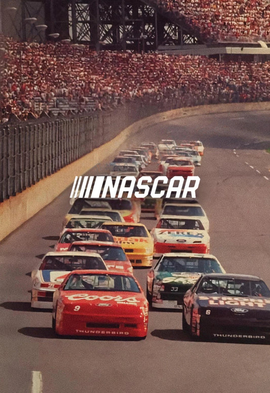 Vintage NASCAR Poster | Coors Light | Skoal Bandit | Miller Genuine Draft | Racing Legends