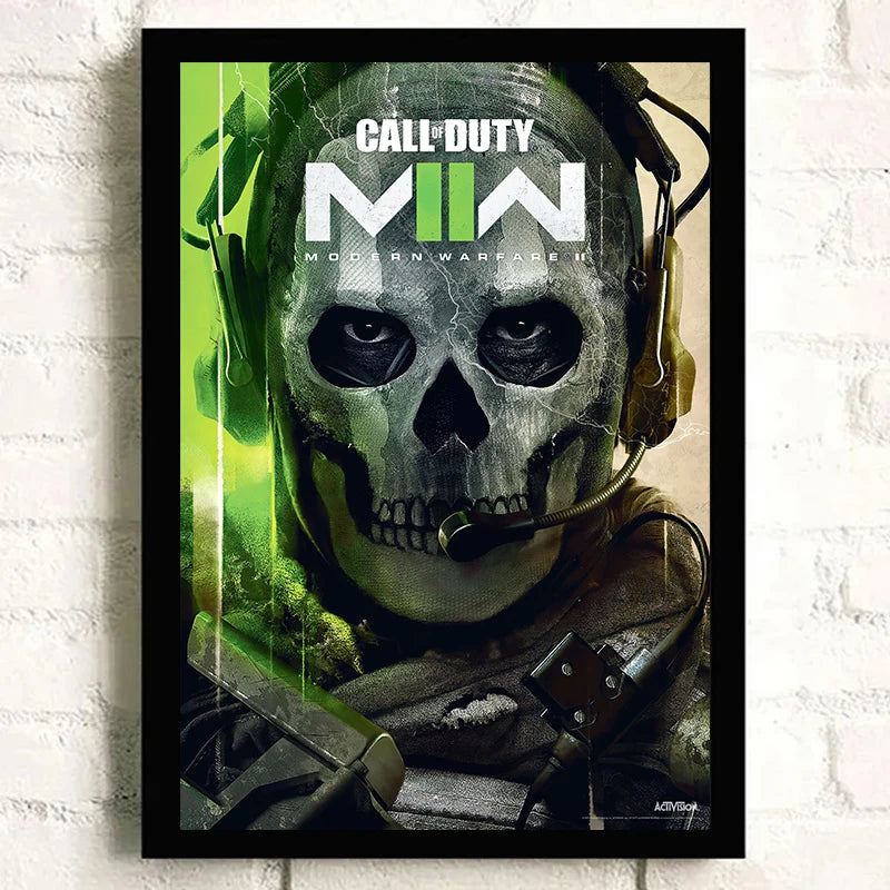 Modern warfare 2 - Call of Duty Game Poster Decorative Pictures for Living Room Decor Decorative Prints Wall Painting on Canvas Wall Art Posters