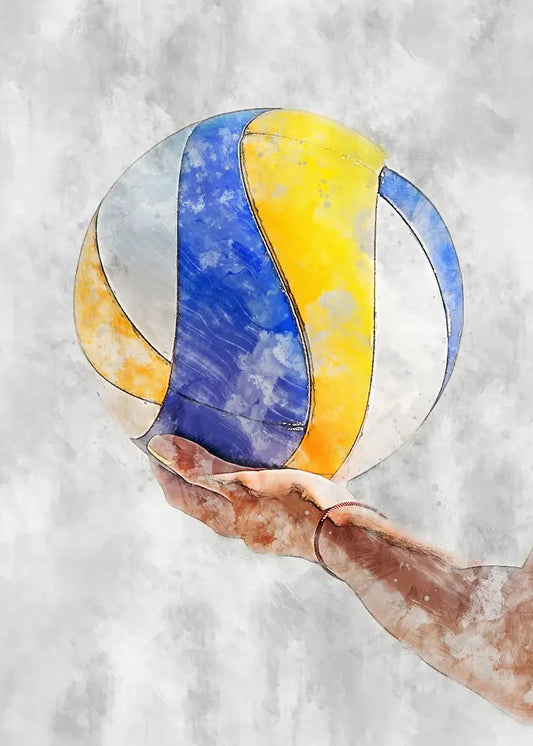 Volleyball Poster | Celebration of Sport | Passion and Perseverance | Wall Art Decor