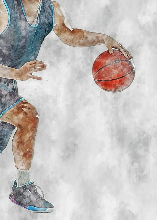 NBA Poster | Basketball Tribute | Spirit of Sport | Passion and Perseverance Art Print