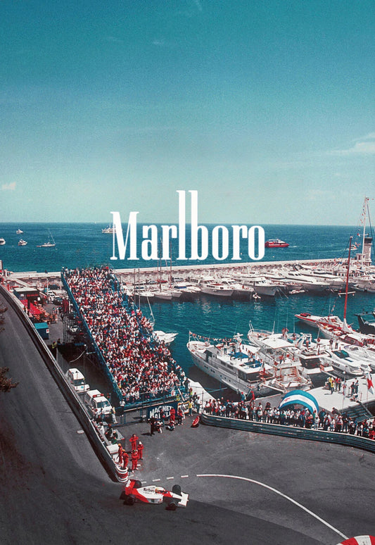 Vintage Formula 1 Racing Poster | Monaco Grand Prix | Streets of Monaco | Collector's Wall Art