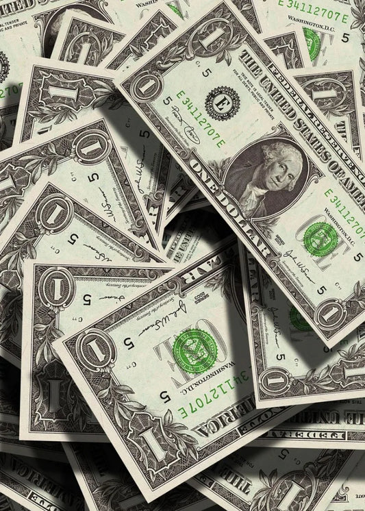 Dollar Bills Poster  US Currency Money Art, Wealth Wall Decor | Home Decor | Decoration Poster