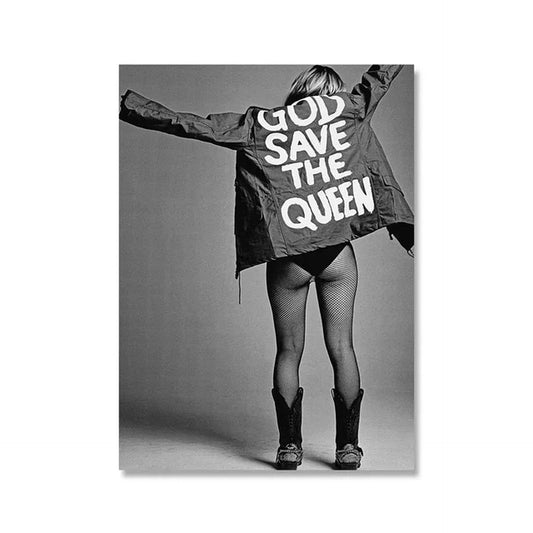 Rebel Queen Poster | Kate Moss | Supermodel Art Print | Wall Décor
