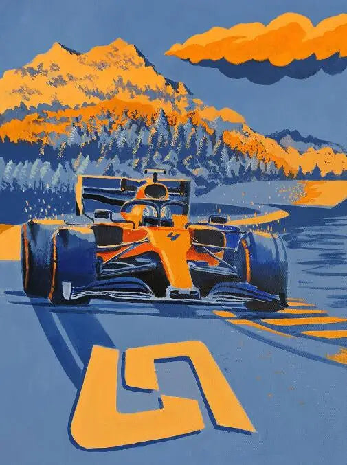 Albert Park Racing Circuit | Formula 1 Speed | Melbourne Grand Prix | Scenic F1 Poster