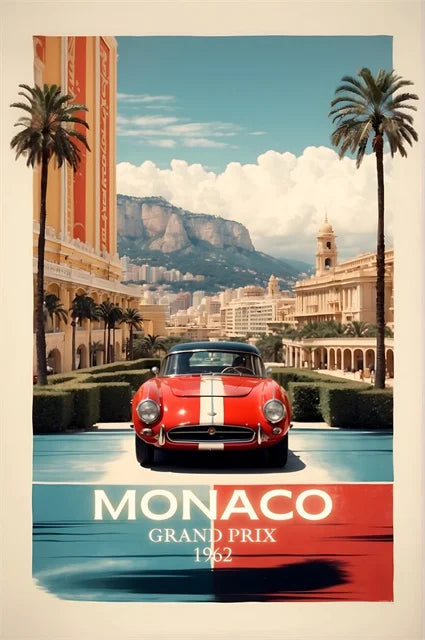 Vintage Motorsport Poster Vintage Racing Posters Collection Wall Art Canvas Painting Retro Bar Home Room Decoration Mural Gifts