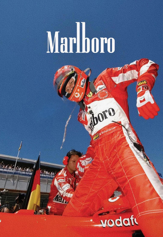 Vintage Formula 1 Poster | Monaco Grand Prix Artwork | F1 Racing Ferrari F2000 | Michael Schumacher Grid Art