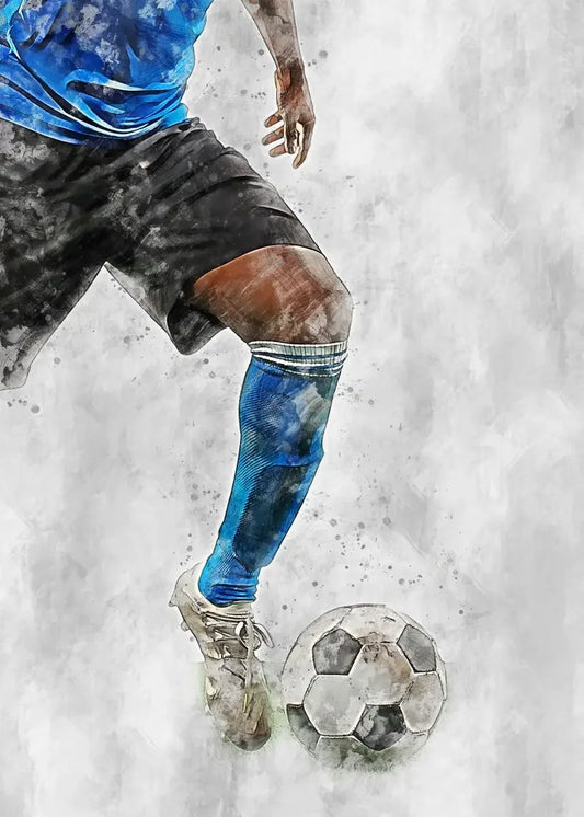 Soccer Poster | The Spirit of Sport | Tribute to Passion & Perseverance | Motivational Wall Artwork | Football Enthusiast Decor | Home & Office Display