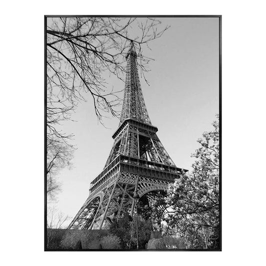 Timeless Grandeur of Paris Poster | Monochrome Majesty | Gray Tones | Elegant Home Decor | Fine Art Wall Poster