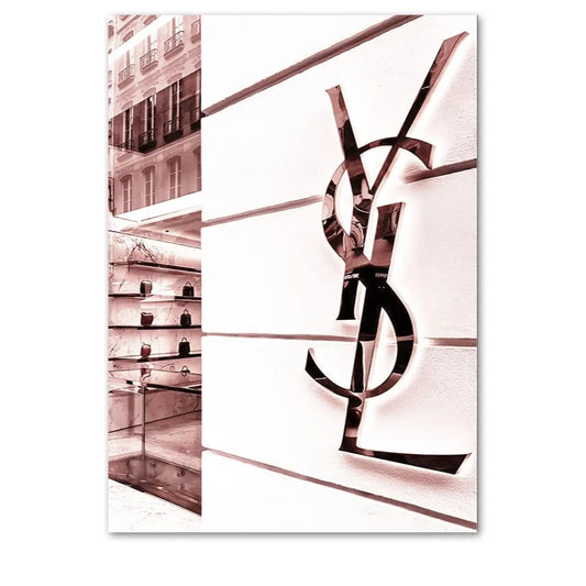Yves Saint Laurent | High Fashion Inspired Wall Decor Poster | Luxury Designer Artwork | Elegant Home Decor