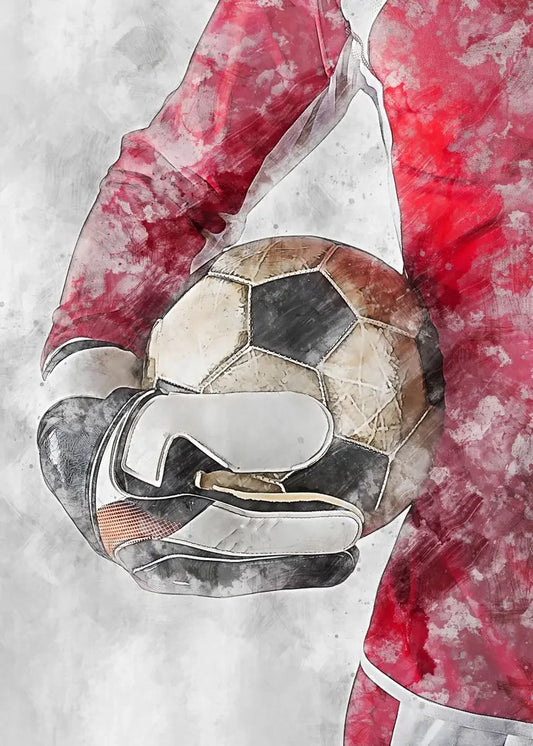 Goal Keeper Poster | Football Art | Soccer Inspiration | Tribute to Passion & Perseverance | Sports Wall Decor