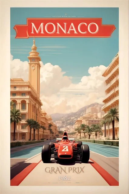 Vintage Motorsport Poster Vintage Racing Posters Collection Wall Art Canvas Painting Retro Bar Home Room Decoration Mural Gifts