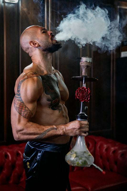 Andrew Tate | Relaxing with Hookah Poster | Fitness & Leisure Ambience | Artistic Decor for Home or Office | Unique Visual Artwork
