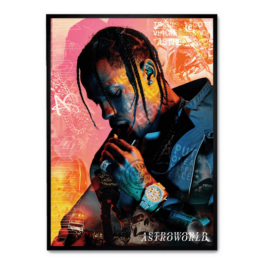Travis Scott x Astroworld | Music Concert Poster | Album Art Decor | Wall Art for Home & Garden | Visual Artwork Display