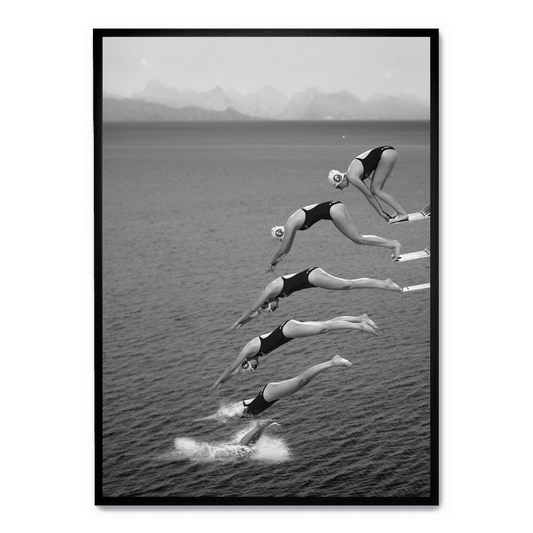 The Beauty of Diving | Ocean Adventure Poster | Vibrant Underwater Scene | Home Decor | Marine Life Wall Art | Nautical Theme