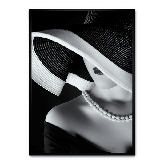 La Femme au Chapeau | Elegant Woman with Hat Art Poster | Fashion-Inspired Vintage Wall Art Decor | High-Quality Print | Home & Office Decor