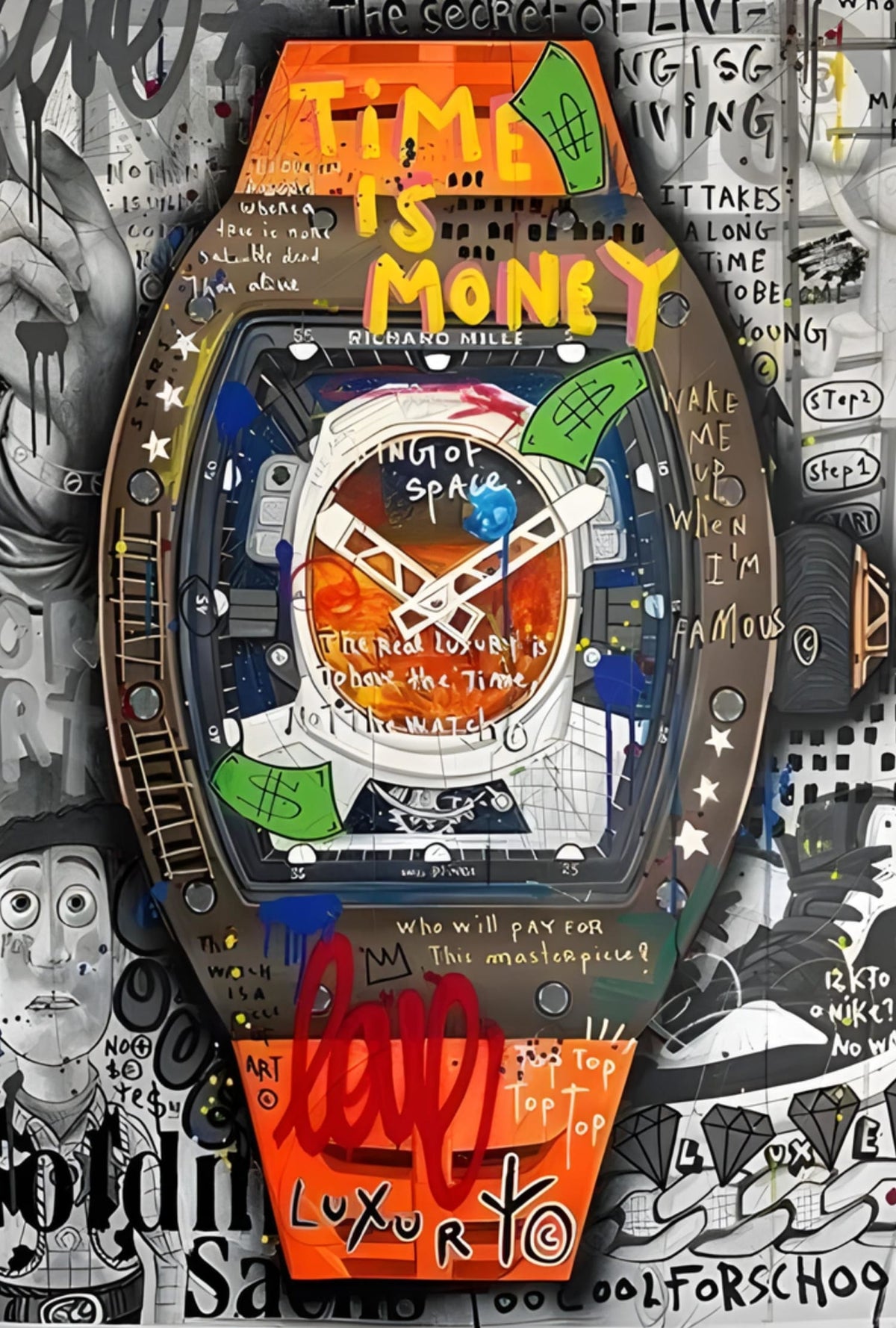 GRAFFITI CLOCK
