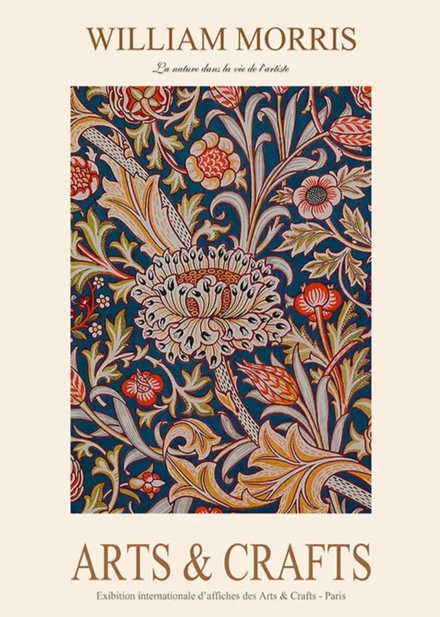 William Morris | Garden Flower Botanic Design Poster | Classic Home Decor Artwork | Floral Art Print