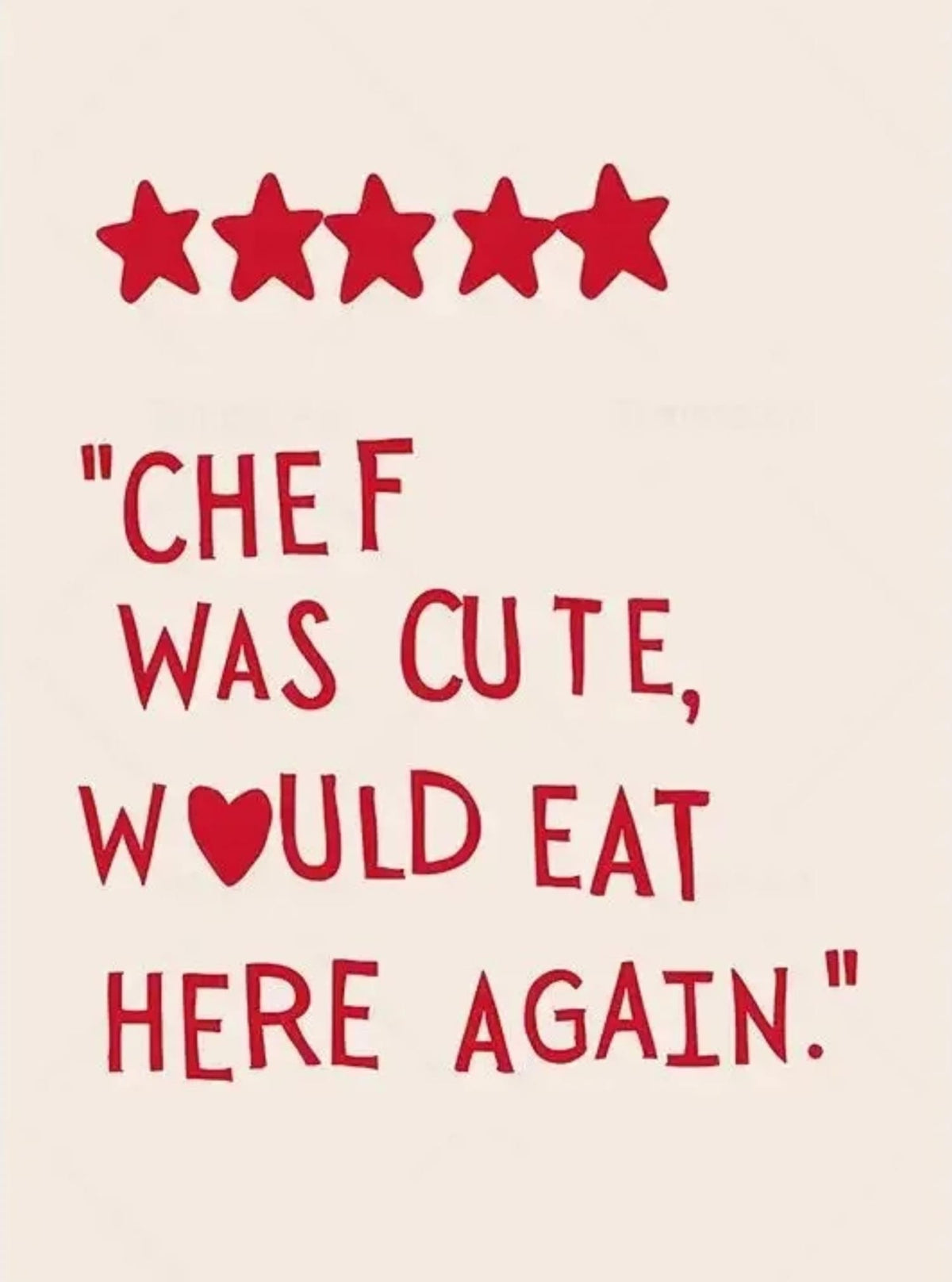 WOULD EAT HERE