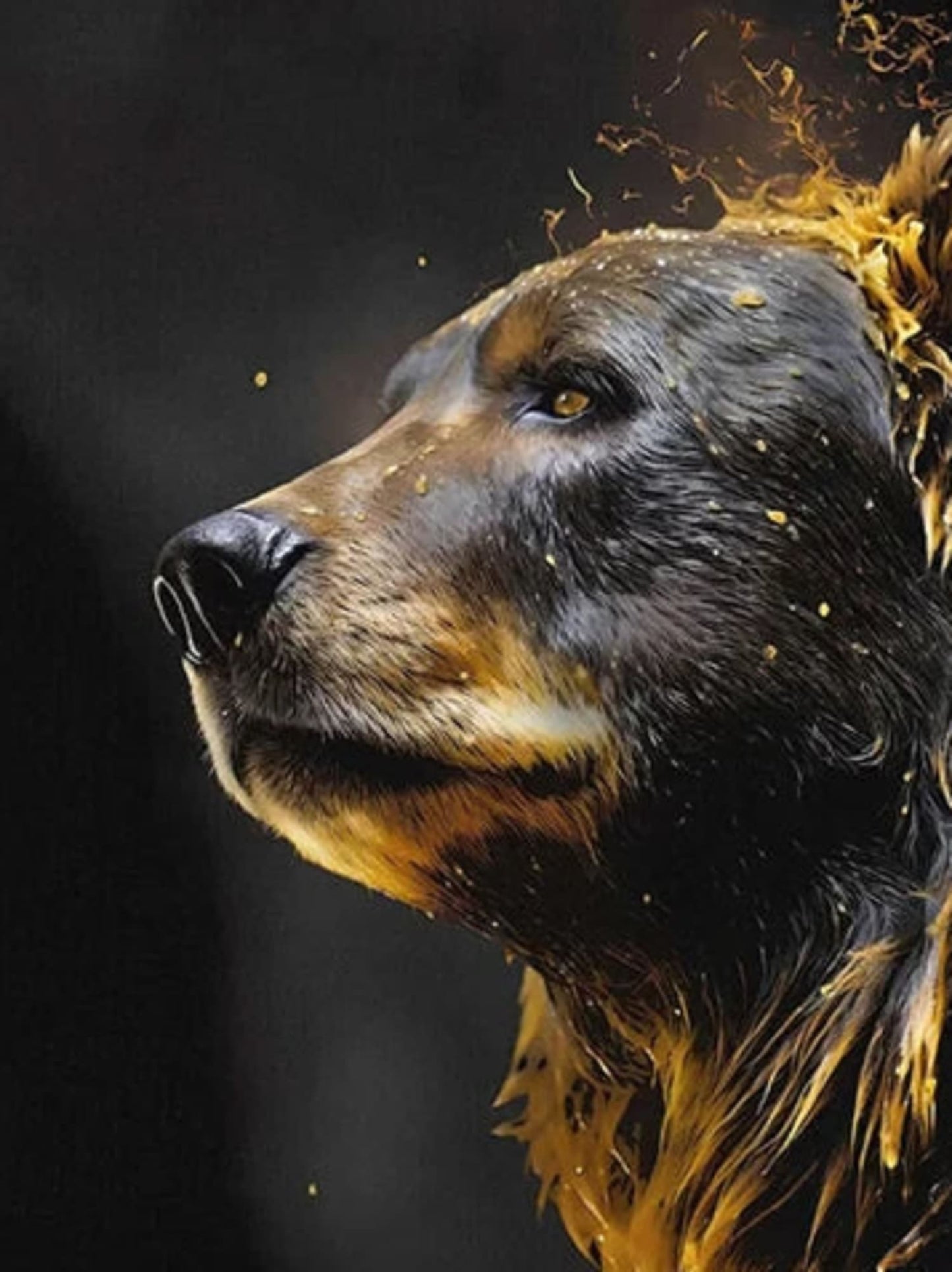 Stock Market Bull Bear Market Abstract Animal Art Poster and Prints Modern Art Canvas Painting For Office Living Room Home Decor