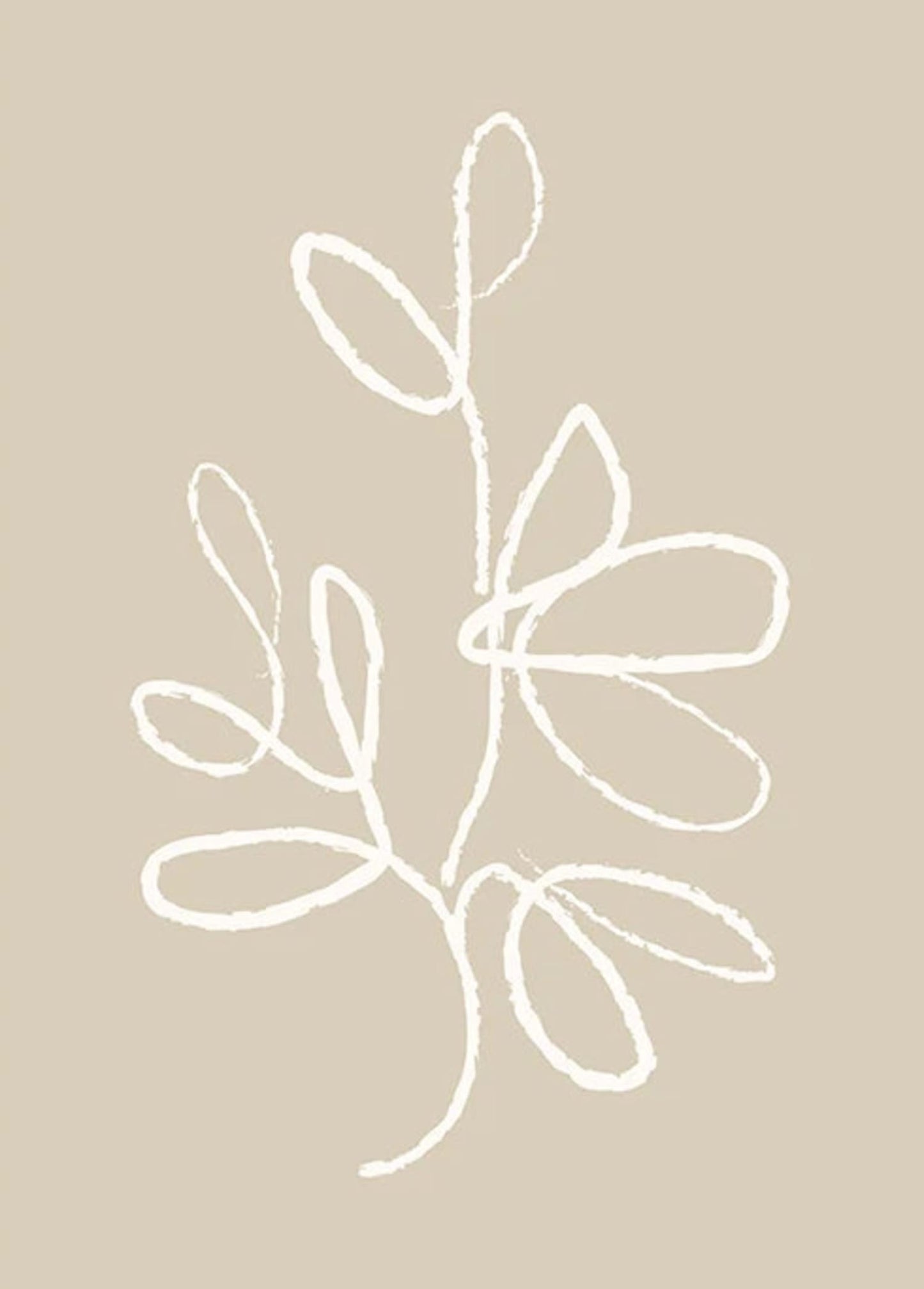 Organic Symmetry | Nature-Inspired Artwork Poster | Minimalist Home Decor | Wall Art | Geometric Design