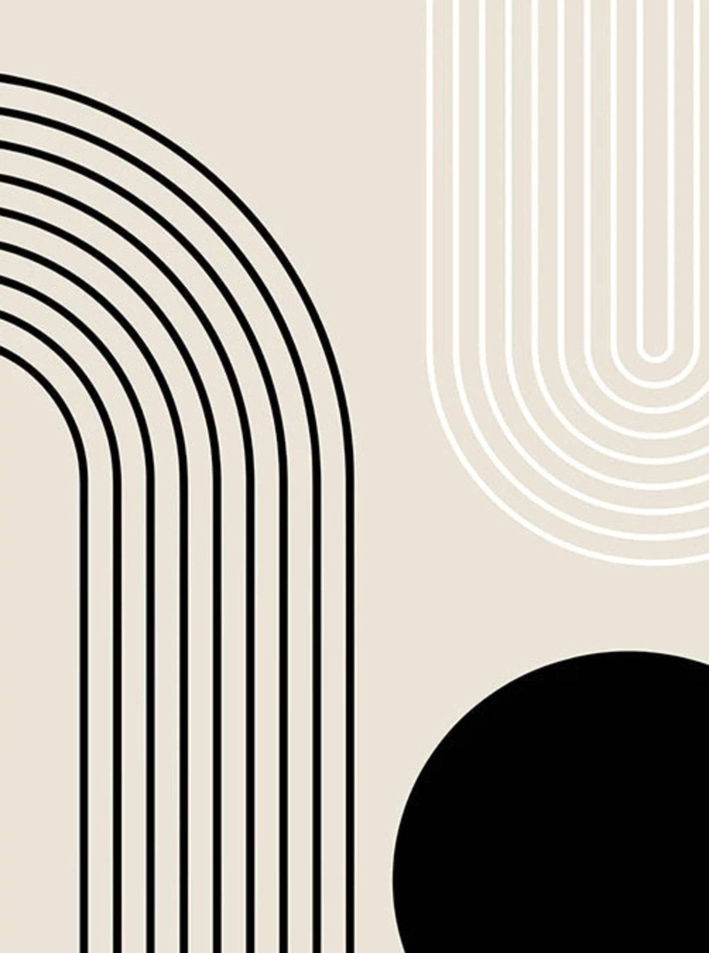 The Geometry of Absence | Abstract Art Print | Modern Minimalist Poster | Home Decor | Wall Art